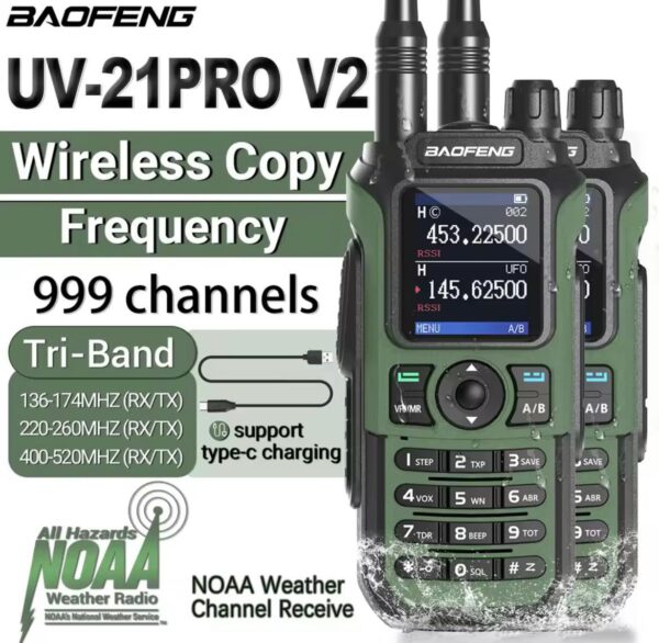 Baofeng UV-21 Pro Two-Way Radio (Walkie Talkie)
